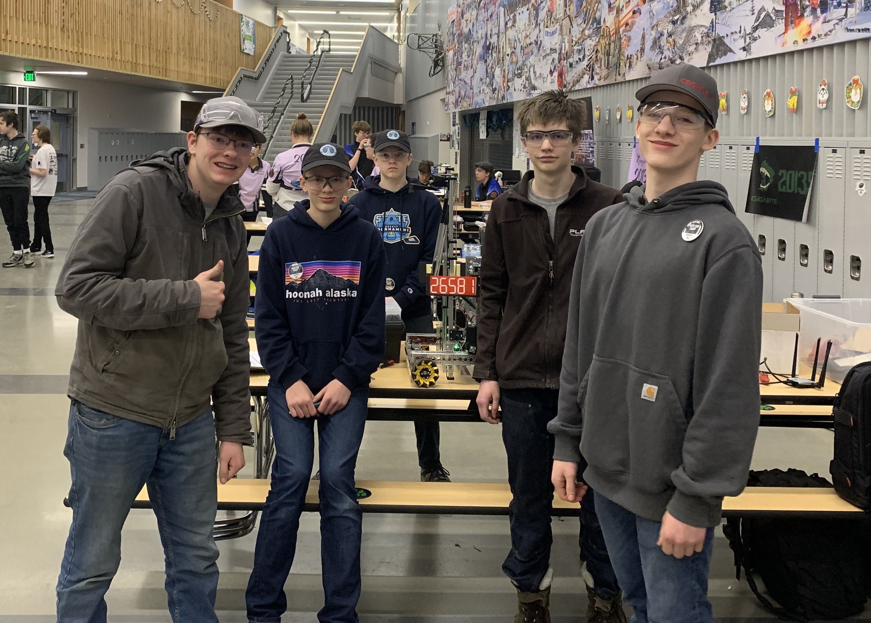 The Group at Reddington High at our first qualifier